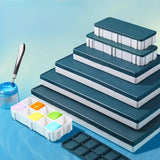 AOOKMIYA Art Paint Box 10/24/36/48 Grid Soft Cover Sealed Moisturizing Oil Paint Storage Watercolor Palette Acrylic Paints Tray