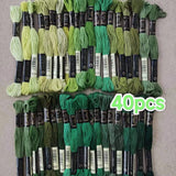 AOOKMIYA 100% Cotton High Quality Cross stitch Floss Embroidery thread  Cross Stitch Embroidery Hand Knitting Sewing Weaving 8m 447 color