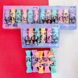 New Cartoon Kuromi Candy Fluorescent Pen Macaron Double Head Marking Pen Oblique Head Fluorescent Pen Student Stationery Gift