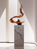 AOOKMIYA ART+ Creative Gifts Home Decor Creative Wave Statue Decoration Living Room Large Floor Ornaments Hotel Lobby Abstract Handicraft Sculpture Ornaments