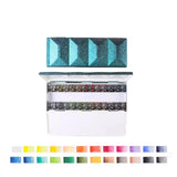 AOOKMIYA Paul Rubens 24 Colors Artist Solid Watercolor Paint Set Gem Heavy Enamelled Iron Box Professional Water Color for Painting Art