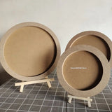Art Work Display Frame Round Clay Picture Frame Handmade Picture Frame Color Mud Picture Frame Paper Art Student Kit