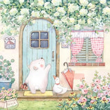 Watercolor Thread Draft  Flower Fragrance Full Path Series Xiongxiong Gathering Series Hand Drawn Color Book Watercolor Paper