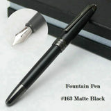 Limited Edition Msk-163 Ultra Matte Black MB Rollerball High Quality Gel Ballpoint Fountain Pens Office School Serial Number