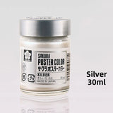 AOOKMIYA Japanese SAKURA Gouache Paint 30ml Calligraphy Copy Spring Festival Couplets Silver Powder Chinese Gold Powder Degumming Gouache  AOOKMIYA.COM