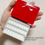 Italian FOME Solid Watercolor Paint Enamel Box 12/16/18/24 Half Grid Full Grid Palette Art Supplies