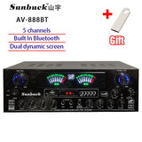 888BT 999BT Dual Dynamic Screen Digital Bluetooth Amplifier HiFi Stereo Sound AMP For Home Car Theatre Karaoke Meeting Max 4000W