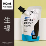 Montmarte Acrylic Colour 100ml Supplementary Bag DIY Hand-painted Graffiti Coloring Waterproof Textile T-shirt Acrylic Paint