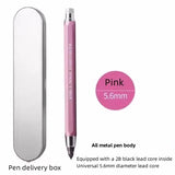 All Metal 5.6mm Thick Movable Pencil  Magic Rainbow Pen Engineering Pen Drawing Pen Student Supplies   Mechanical Pencil