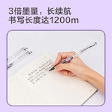 Deli 4 Pcs 0.5mm Black Ink Large-capacity Quick-drying Gel Pen School Supplies Signing Pen Gift Stationery Office Supplies