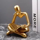 Decorative Sculpture Home Decor Modern Resin Statue For Living Room Ornaments For Home Figures Decoration Table Desk Read Crafts