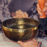 AOOKMIYA Large Brass Tibetan Bowls Alchemy Singing Bowls Handmade Percussion Sound Healing Meditation Spiritual Instruments for Yoga AOOKMIYA.COM