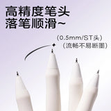 Deli 4/8pcs 0.5mm Black Ink Quick-drying Kawaii Gel Pen Stationery School Supplies Gift Cute Pens Office Supplies Signing Pen