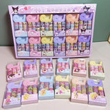 36pcs Cartoon Kuromi My Melody Cinnamoroll Pompom Purin Tape Diy And Paper Tape Hand Tape Stickers Student Stationery Wholesale