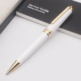 Quality M B 163 Black Ballpoint Rollerball Pen Platinum Coated Metal Ultra Black White Gel Pen for Writing