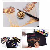 90 Color Pearl Handmade Solid Watercolor Pigment Gold Silver Low Gloss Single Disc Student Painting Supplies Art Supplies（2）