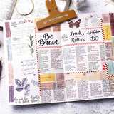 Antique Hand Account Material and Paper Tape European and American Retro English Text Hand Account Decorative Stickers