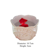 AOOKMIYA Tulip Shape Ceramic Watercolor Palette Lily of The Valley Shape Washing Cup/brush Bucket Easy To Clean Painting Art Supplies