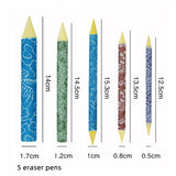 Paper Eraser Pen Set Art Gray Side Eraser Pen Drawing Supplies Professional Art Student Eraser Pen  Art Supplies for Artist