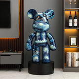 AOOKMIYA ART+ Creative Gifts Luxury Floor Standing Bear Ornament Sculpture Creative Luxury Living Room Decoration Ornament Decoration Sofa TV Cabinet