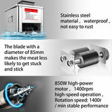 Commercial 850W Stainless Steel Electric Meat Slicer Household Meat Grinder Automatic Fish Vegetable Cutter Fillet Shredded Cut