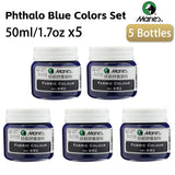 AOOKMIYA Marie's Fabric Paint 5 Bottles,50 ml/1.69oz,12 Different Colors,Vibrant,Permanent Textile Paint Kit for T-shirts,Shoes & Crafts.