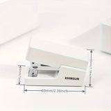 KHINSUN Mini Stapler Set Portable Color Paper Binding Machine Use 24/6 26/6 Staples Fashion Stationery Office Supplies