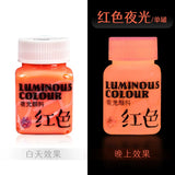 AOOKMIYA 58g/bottle Luminous Acrylic Paint Luminous Waterproof Handmade DIY Bottles Clothes Shoes Fabric Paint Painting Supplies