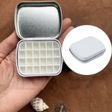 Empty Mini Watercolor Box 12/24grid  Portable Watercolor Palette Travel Painting Sketch Moisturizing Box Paint Box Art Supplies