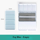 AOOKMIYA Large Empty Metal Watercolor Tin Palette 28/48 Grid Portable Solid Pigment Storage Box Portable Sketching Student Art Supplies