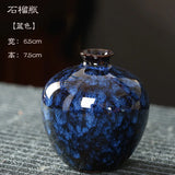 Minimalist Glaze Ceramic Vase, Creative Home Ornament, Small Flower Arrangement, Living Room Decoration, Kiln