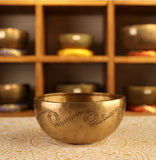 AOOKMIYA Copper Tibetan Bowl Handmade Carved Nepal Singing Bowls Spiritual Sound Healing Meditation Large Chakra Buddhist Instrument Gift AOOKMIYA.COM