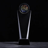 AOOKMIYA Customized Transparent Crystal Trophy, Five-Star, Creative Awards Ceremony, Competition Event, Craft Gift, Home Decorations, 1Pc
