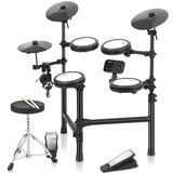 1 Amyove Mt-10 4-Drum 3-Cymbal Electronic Drum Set (Including Drum Sticks/Drum Stool/Headphones)