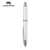 JINHAO 10 Press Fountain Pen Retractable EF/F Nib Metal With Clip Writing Ink Pen Converter School Supplies Stationery PK A1 A2