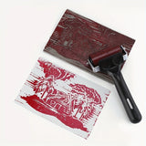 AOOKMIYA 1pc 2.2"/ 3.9"/ 5.9"/7.6" Rubber Brayer Roller for Printmaking,Gluing,Engraving,Wallpapers,Printing Ink Blocks,Craft Stamping