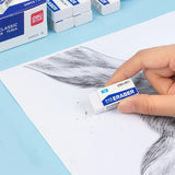 AOOKMIYA 1box/24pieces Deli Eraser Effective White 2B Easy-To-Wipe Texture Ideal For Writing Drawingsynthetic Rubber Material Test Eraser