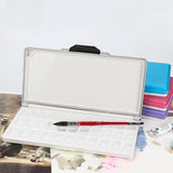 AOOKMIYA 33 Grid Portable Foldable Palette Watercolor Pigment Moisturizing Box Watercolor Gouache Palette Art Supplies for Artist