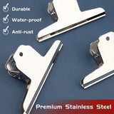 AOOKMIYA 1pc/3pcs/5pcs Large Bull Paper Clips 14.5cm/5.7in,School Supplies for Bulletin Board,Artworks,Food Bag,Photos,Metal Chip