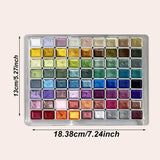 AOOKMIYA Luxurious Set of 72 Pearlescent Watercolor Paints - Perfect for Traditional Chinese Painting & Thangka Calligraphy  AOOKMIYA.COM