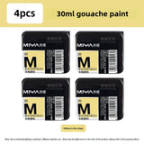 MIYA HIMI Jelly Pigment Single 30ml Gouache Pigment 56 Colors Beginners Try Supplement Replacement Training Art Gouache Pigment