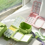 AOOKMIYA Portable Watercolor Paint Box 3D Printing Box Folding Palette Washing Bucket Set 34 Grids Artist Travel Painting Art Supplies