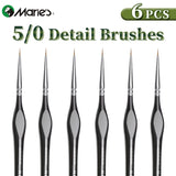 AOOKMIYA Marie's 00000 Fine Tip Paint Brush Set for Acrylic, Models, Mini  Miniature Detail , Nylon Hair Thin Extra Fine Paintbrushes