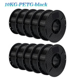KINGROON 22LBS PETG or PLA filament 3D Printer Filament 10 Rolls 1KG 1.75MM Eco-Friendly Good Toughness Mix Color Free Shipping