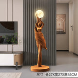 Home Decor Abstract Angel Girl Statues Floor Decor Living Room Large Luminous Girl Figure Sculptures Ornaments Housewarming Gift