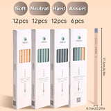 AOOKMIYA 6/12pcs Marie's Sketch Charcoal Pencils,Soft/Medium/Hard Lead with Colored Wooden Barrel for Drawing,Sketching,Shading & Blendin