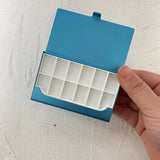 AOOKMIYA Portable Palette Ultra-thin Business Card Holder Watercolor Box 12/24/36 Grid Paint Tray Artist Travel Painting Supplies