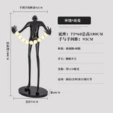 AOOKMIYA ART+ Creative Gifts Creative humanoid sculpture floor lamp ball designer exhibition hall living room lobby large figure FRP ornaments
