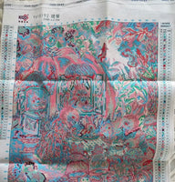 AOOKMIYA 11ct 69X62cm Dinner Rabbits Pre-Printed Cross Stitch DIY Embroidery Set Handmade Handicraft Floss Needle Crafts 100 Colors