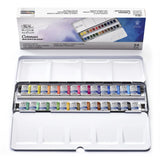 Winsor Newton Cotman Watercolours Paint 24 Half Pans Colors Watercolor Pattle Set Metal Sketchers' Box Pigment